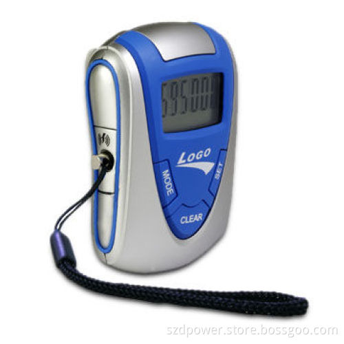 Multifunction Pedometer with Panic Alarm for Emergency and Time Display